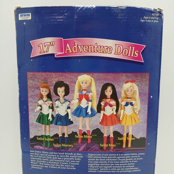 Vintage Sailor Moon 17" Sailor Mars Adventure Doll Irwin Toys 1990s Rare #53700 - Picture 10 of 16